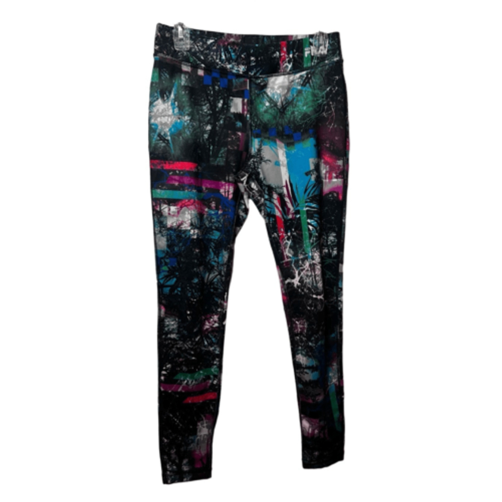 Fila Sport Multi-Colored Forest Print Leggings Size S